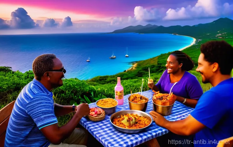 앤티가 바부다 국립 공원 - A breathtaking panoramic view of Nelson's Dockyard in English Harbour, Antigua, during a clear, sunn... 앤티가 바부다 국립 공원 - A breathtaking panoramic view of Nelson's Dockyard in English Harbour, Antigua, during a clear, sunn...