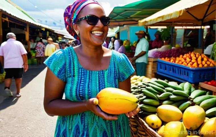 앤티가 바부다 생활비 및 물가 - A professional woman, in her early 30s, dressed in stylish casual wear (e.g., a light linen shirt an... 앤티가 바부다 생활비 및 물가 - A professional woman, in her early 30s, dressed in stylish casual wear (e.g., a light linen shirt an...