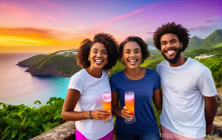 앤티가 바부다 생활비 및 물가 - A vibrant scene unfolds at St. John's Public Market in Antigua. A friendly local female vendor, dres... 앤티가 바부다 생활비 및 물가 - A vibrant scene unfolds at St. John's Public Market in Antigua. A friendly local female vendor, dres...